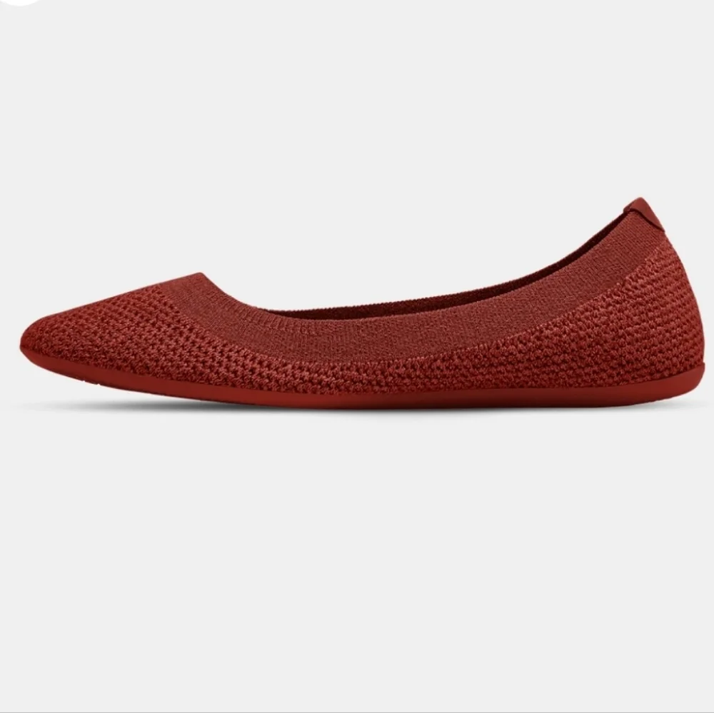 NEW Allbirds Pomegranate Dark Red Tree Breezer Ballet Flats 10.5 - Picture 3 of 6